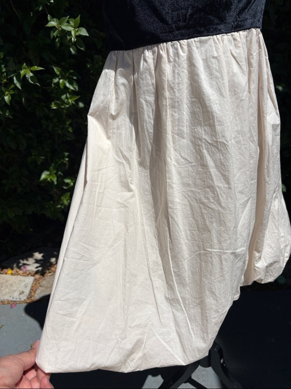 American Eagle Mini Dress Black Ivory Size Medium - Picture 9 of 12